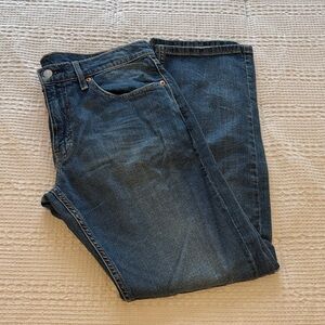 Like New Levi's Men's Straight 559 Indigo Blue Denim Jeans